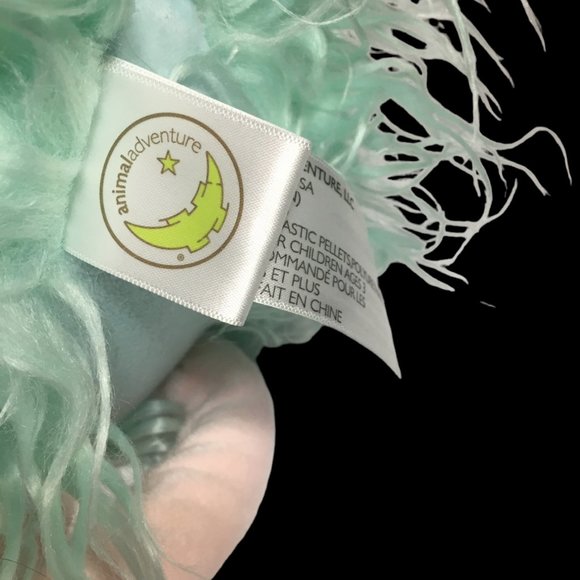 Animal Adventure Flamingo Ostrich Bird Plush Long legged 25" Teal Blue Pink Toy - Picture 9 of 9